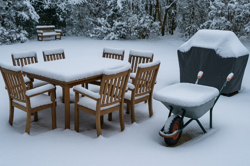 Winterschutz für Gartenmöbel und Geräte: Richtige Pflege und Lagerung