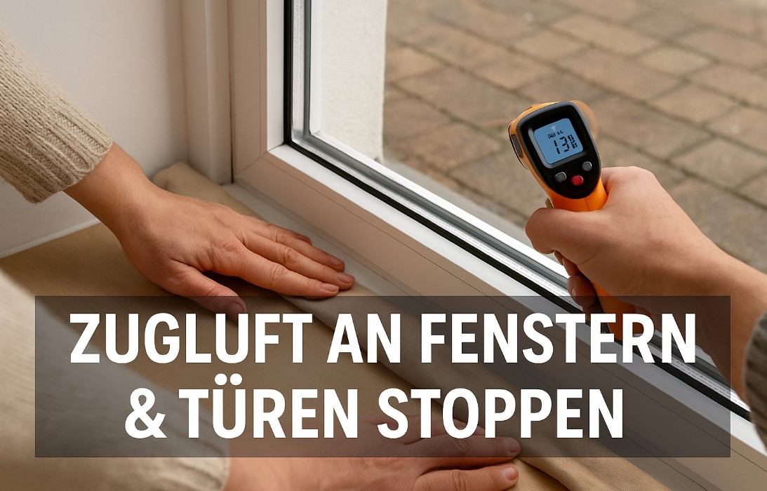 Zugluft an Fenstern & Türen richtig prüfen und stoppen